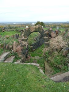 Remains of the Victorian sunken garden.