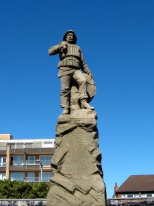 The lifeboat memorial at St Annes.